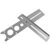 Niceminiwall Localizzatore regolabile per fori per piastrelle, per foratura a pavimento, righello in acciaio inox, compatibile con piastrelle, marmo, legno, plastica, dimensioni 25 mm/40 mm/45 mm