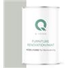 Q-COVER Vernice per mobili semi-opaca, colore: Bianco papiro RAL 9018, 1 L, colore legno per interni | coprente, a base d'acqua, antigraffio, per cucine, armadi, tavoli, giardino