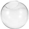 HOMOCONO Paralume Vetro Sfera Trasparente per Lampadario, Copertura Lampada di Ricambio in Vetro Facile da Installare, Design Semplice e Delicato per Lampade a Sospensione