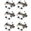 SOTECH 6 pezzi Cerniere SOFT-CLOSE a scodellino 105° Battuta d'angolo T45 con piastre di montaggio e viti e montaggio rapido KLIP, testato con 50000 cicli SO-T45