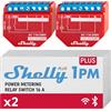 Shelly Plus 1PM | Wi-Fi e Bluetooth Smart Relè Interruttore con misurazione della potenza | Automazione domestica | Compatibile con Alexa e Google Home | Nessun hub necessario | Controllo
