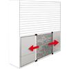nextradeitalia 1PEZZO ZANZARIERA ESTENSIBILE PER FINESTRE ARGENTO cm. 70x50