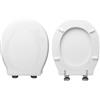HYDRO HOME Tavoletta Wc Compatibile con Bonsai Sospeso Globo, Copriwater In Legno Rivestito Con 2 mm Di Resina,Tavoletta Wc Con Cerniere Fissaggio Dal Basso MADE IN ITALY
