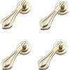 SEIWEI 4Pcs a forma di lacrima armadio tira solido spazzolato pendente maniglie manopola in lega di zinco maniglia porta mobili decorativi