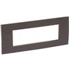 LEGRAND VELA placca quadra 6 moduli wenge legni tecnici 685668