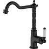 Essebagno Rubinetto per lavello Leeds retro nero