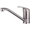 eurosanit Rubinetto Monocomando da Cucina Modello Tilt in Acciaio Inox Spazzolato | Design Moderno con Beccuccio Girevole | by EUROSANIT