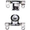 CANJPTON Cerniere per sedile WC rimovibili, cromate, compatibili con Dama Senso Giralda AI0002100R