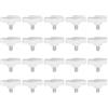 QUARKZMAN 20 Pezzi Manopole Aletta T Viti Testa Zigrinata M5 x 8mm Filettatura Maschio Standard Manopole T Plastica Maniglie Manopole Serraggio Mano Vite Testa Zigrinata, Bianco
