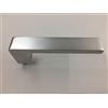 SECUREMME MANIGLIA QUADRA SECUREMME ALLUMINIO ARGENTO F1 SINGOLA PER PORTA BLINDATA DA ABBINARE A PLACCA PER PORTONE PORTA BLINDATA Q8 PZ 1