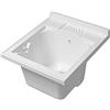 Inbagno Lavatoio-Lavapanni in Resina, Bianco, 45x50-45x60-50x50-60x50-60x60, Ideale per Installazione su Mobile o Piano da appoggio (45x50)