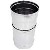 UTILFER Manicotto Telescopico Con Lunghezza Regolabile Per Tubi Canne Fumo Inox, CM 13