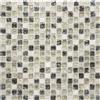 conwire mosaico piastrelle di rete Crystal/Pietra Mix grigio-verde. Mosaico di vetro traslucido trasparente 3d quadrati