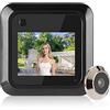 FASJ Telecamera spioncino per porta, spioncino per porta intelligente, appartamento per porta d'ingresso LCD HD da 2,4 pollici a batteria per la porta d'ingresso della casa