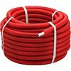 Quick Plomberie Rotolo di tubo multistrato corrugato rosso Ø16 mm | Lunghezza 50 m | Isolamento termico efficiente | Ideale per impianti idraulici e riscaldamento | Resistente e facile da installare | QUICK PLOMBERIE