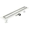 Idralite Canalina di scarico doccia in acciaio inox piastrellabile per box doccia 70 cm mod. Tile