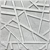 DECCART Pannelli Decorativi Per Pareti 3D - Pannelli Murali - Pannello Decorativo Parete - Polistirolo PSE - 50x50 cm Line, Calcestruzzo,5m2