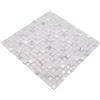 conwire mosaico piastrelle di rete Crystal/Pietra Mix Bianco Mosaico di vetro traslucido trasparente 3d quadrati