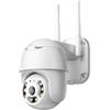 TechTime Telecamera PTZ WiFi Esterno ICSEE - Camera Wireless Smart con Speed Zoom per Sicurezza Esterna, Visione Notturna, Rilevamento Movimento