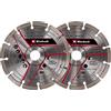 Einhell - Set di dischi da taglio diamantati originali da 125 mm, diametro 125 mm, 2 pezzi, foro da 22,23 mm, per Einhell Wall Chaser TC-MA 1300 e TE-MA 1500