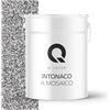 Q-COVER Intonaco mosaico 12,5 Kg Grigio chiaro M22 | per interni ed esterni | pronto all'uso per facciate e zoccolature | resistente e decorativo