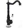LoyaltyClivia Rubinetto Bagno Antico Retrò, Rubinetto per Lavandino Rubinetto da Bagno in Ottone Monocomando per Bagno, Rubinetti Acqua Calda e Fredda, Tubo di Ingresso G3/8, Nero