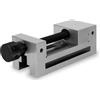 EBERTH Morsa di precisione con mandrino, larghezza ganasce 100 mm, forza di serraggio massima 125 mm, altezza ganasce 45 mm, in robusto acciaio, professionale, per lavori vari, morsa da officina