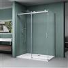 Mai & Mai Box Doccia 90x110x195cm, Cabina Bagno in Cristallo Trasparente 8 mm ad Apertura Scorrevole Box Cabina Doccia Angolare Ravenna17k