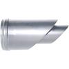 MBM Canna fumaria tubo coassiale INOX terminale orizzontale D. 80/130 CE stufa pellet Made in Italy
