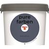 Alpina Pure Farben - Pittura da parete, colore blu notte, pittura per interni resistente e traspirante, ad alta resa, coprente e lavabile, 2,5 litri