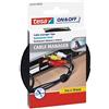 tesa On Off Cable Manager 5 mx10 mm nero universale