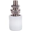 ATTAS Rullo Guida con Cuscinetti Sfera per Cancello Scorrevole 40x44 Acciaio Inox/Nylon Superiore Con M16 V2A Bullone Filettato