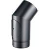 ALLINOX Curva Aperta 45° Con Ispezione Acciaio Nero 2 mm Gomito Ispezionabile Per Canna Fumaria Stufa a Legna Sistemi Di Scarico Interni Diametri Da 120 a 180 mm (DN 150)