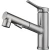 ZPSPZ Rubinetto Bagno con Doccetta Estraibile Acciaio Inox Acqua Calda e Fredda Rubinetto Lavabo A Scomparsa