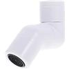 UKCOCO Aeratore Rubinetto ABS Bianco 360° Rotante per Lavaggio | Cucina e Bagno, Diretto verso Bocca, Prolunga Rapida, Finitura Elegante