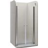 Moments of Glass Box doccia Lima, regolabile da 100 a 104 cm, altezza 180 cm, porta doppia a battente, vetro di sicurezza temperato trasparente ESG 6 mm, profili cromati #DTC