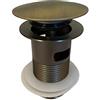 vetrinein rete Vetrineinrete® Piletta di scarico universale 1/4 in ottone bronzo per lavandino pop-up tappo a pressione 98 mm A78