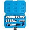 LVYXON Set di 17 chiavi a bussola pass-through con cricchetto reversibile da 19 mm, chiavi in acciaio al cromo vanadio e design a manicotto cavo per aste filettate profonde nella riparazione automobilistica