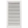 DEJIN Griglia Di Ventilazione Bianca, Copertura Di Ventilazione A Parete Regolabile, Prese D'aria A Parete In Alluminio, Antipioggia(250x450 mm(opening 200x400 mm))