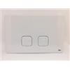 OLI PLACCA PLAIN DUAL BIANCA PER CASSETTA AD INCASSO OLI 070826