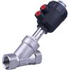 SASAS Valvola pneumatica a sede inclinata BSPT da 1/4 a 2 in acciaio inox 304 - for vapore, gas, olio e acqua - Pressione nominale di 232 PSI(C Normally Close,DN25-50mm)