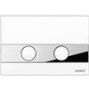 MASTERBRICO Placca Valsir Tropea S Tropea 3 Winner S Cubik S Placche ORIGINALI Valsir | per cassette Wc modelli TropeaS Tropea3 WinnerS CubikS (PLACCA B5 BIANCA CON MASCHERINA)