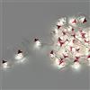 MAURER Guirnalda Luces Navidad A Pilas 50 Leds Papa Noel. Luz Fria Uso Interno IP20
