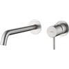 MICE COLLECTION Rubinetto da incasso per lavabo, monocomando per acqua fredda/calda, in nichel spazzolato