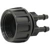 SHIOFRCN 1 tubo da giardino da 1/4 a 3/4 femmina splitter for acqua a 2 vie rubinetto da giardino Barb 4/7 tubo flessibile Y splitter irrigazione irrigazione
