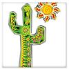 DIYthinker Verde dipinta a mano cactus Messico cultura elemento Bisque piastrelle in ceramica per decorazione cucina bagno decorazione piastrelle di ceramica piastrelle da parete, sku00162110f12566-L