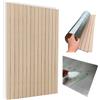 I K H E Malarka 5 pannelli da parete da 3 m², autoadesivi, 100 x 60 cm, 5 pezzi in PVC + schiuma PE da 2,8 mm, effetto legno, rivestimento da parete 3D, per soggiorno, camera da letto, bagno, lavabile e impermeabile