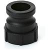 BE-TOOL - Raccordo per serbatoio di acqua, 1 pezzo da 2 tipo A maschio camma in plastica accoppiamento raccordo Camlock raccordo