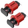 GETAJGHSD Blocco per Interruttore Magnetotermico Mcpo e Struttura Delicata Tipo di Bloccaggio in Nylon Pa Rosso 2 Pezzi Sicurezza Elettrica Adatto per Ambienti Diversi
