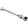 KATUR Chiave combinata a cricchetto 6 mm, chiave a cricchetto con testa flessibile, design industriale a doppio uso, utensile metrico professionale in acciaio al cromo vanadio